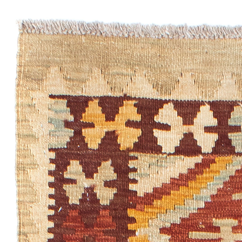 Tapis de couloir Tapis Kelim - Oriental - 198 x 75 cm - beige