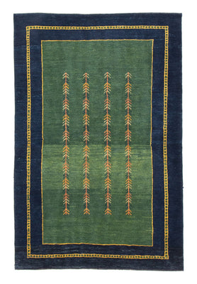 Tapis Gabbeh - Persan - 184 x 122 cm - vert