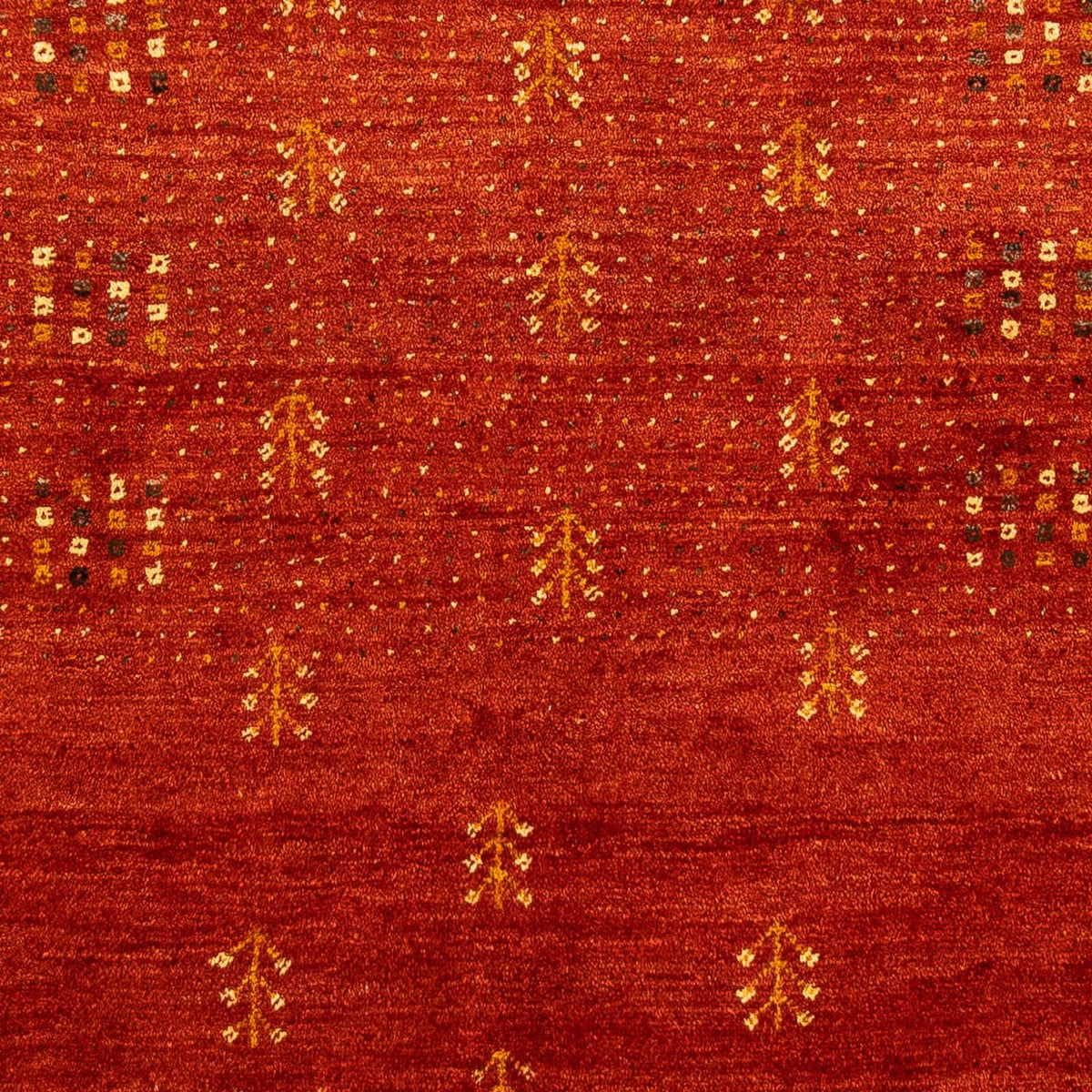 Tapis Gabbeh - Loribaft Persan - 202 x 152 cm - rouge foncé