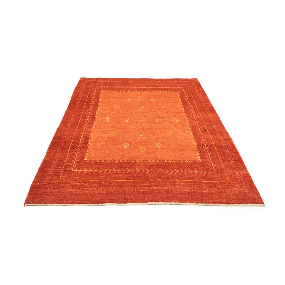 Tapis Gabbeh - Persan - 238 x 175 cm - rouge