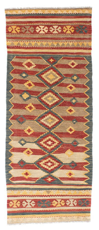 Tapis de couloir Tapis Kelim - Oriental - 201 x 72 cm - multicolore