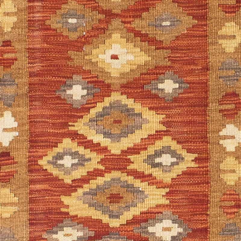 Tapis de couloir Tapis Kelim - Oriental - 194 x 67 cm - rouille