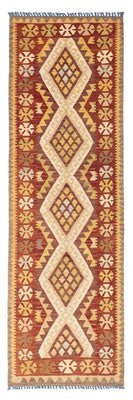 Tapis de couloir Tapis Kelim - Oriental - 210 x 68 cm - beige