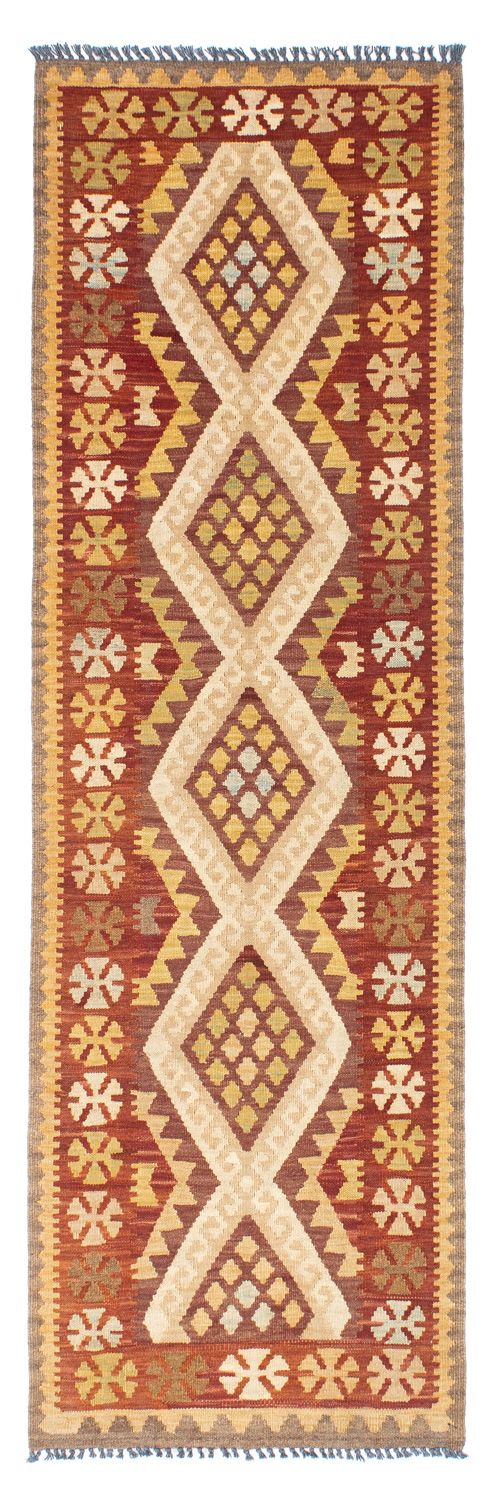 Tapis de couloir Tapis Kelim - Oriental - 210 x 68 cm - beige