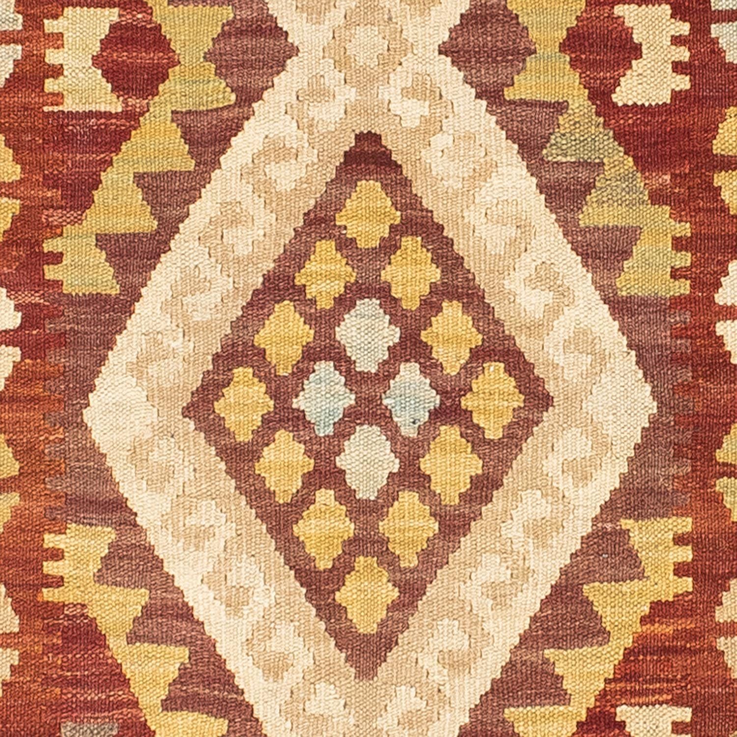 Tapis de couloir Tapis Kelim - Oriental - 210 x 68 cm - beige