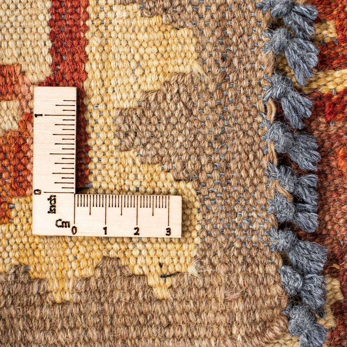 Tapis de couloir Tapis Kelim - Oriental - 210 x 68 cm - beige