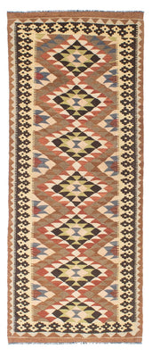 Tapis de couloir Tapis Kelim - Oriental - 207 x 85 cm - marron clair