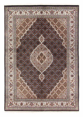 Tapis persan - Tabriz - 202 x 138 cm - bleu foncé