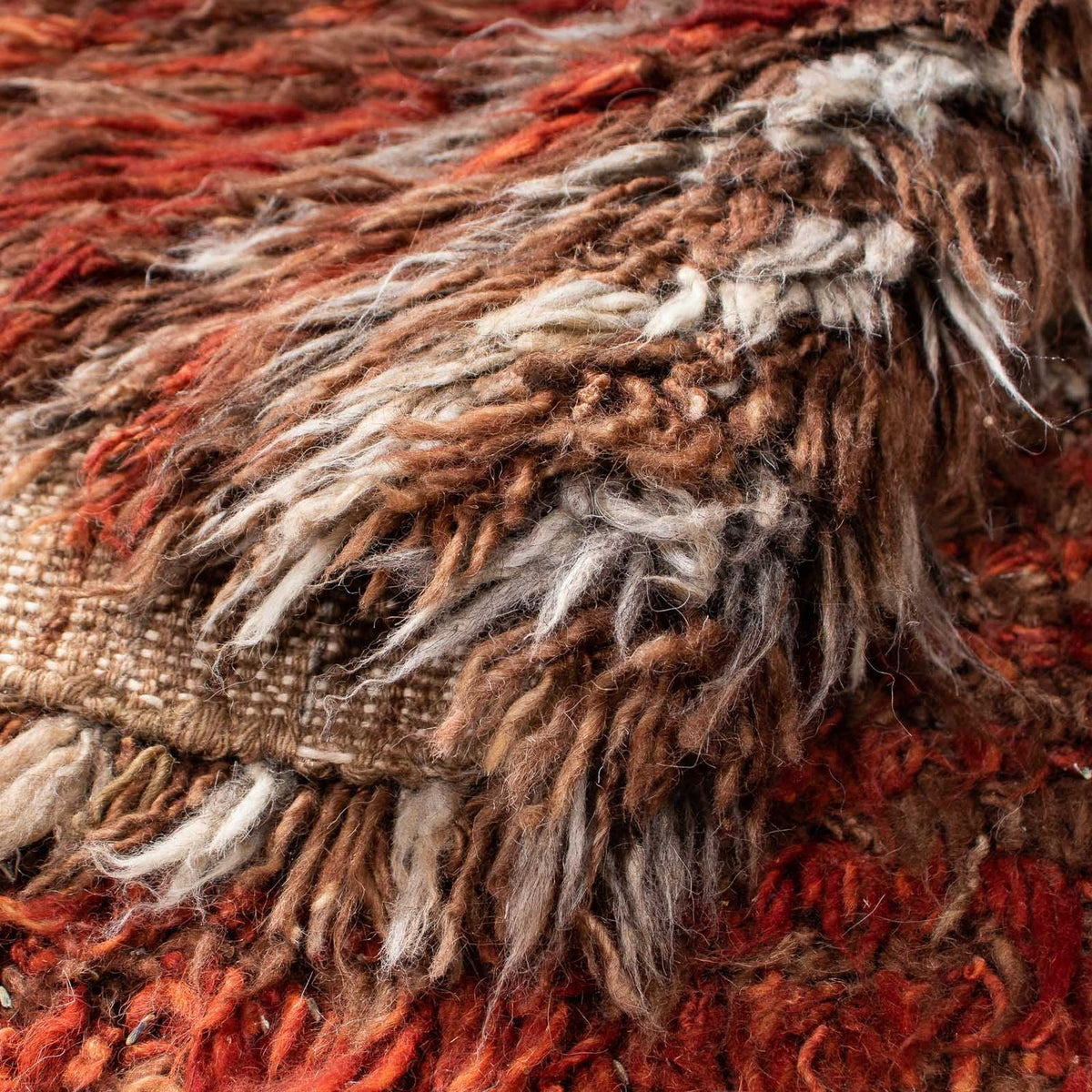 Tapis à poils longs - 289 x 199 cm - multicolore