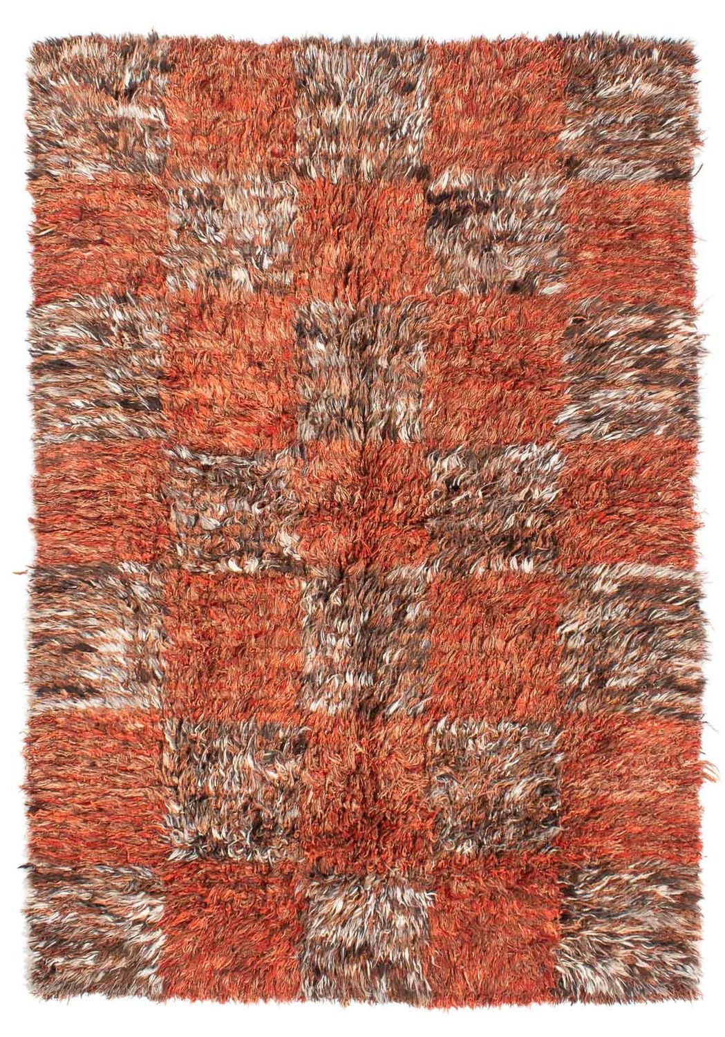 Tapis à poils longs - 255 x 173 cm - multicolore