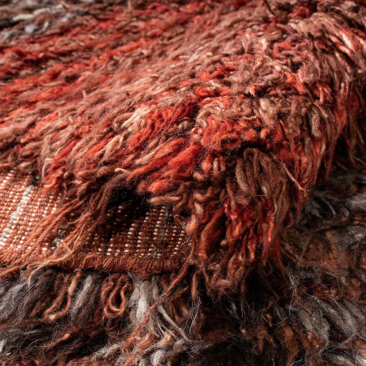 Tapis à poils longs - 255 x 173 cm - multicolore