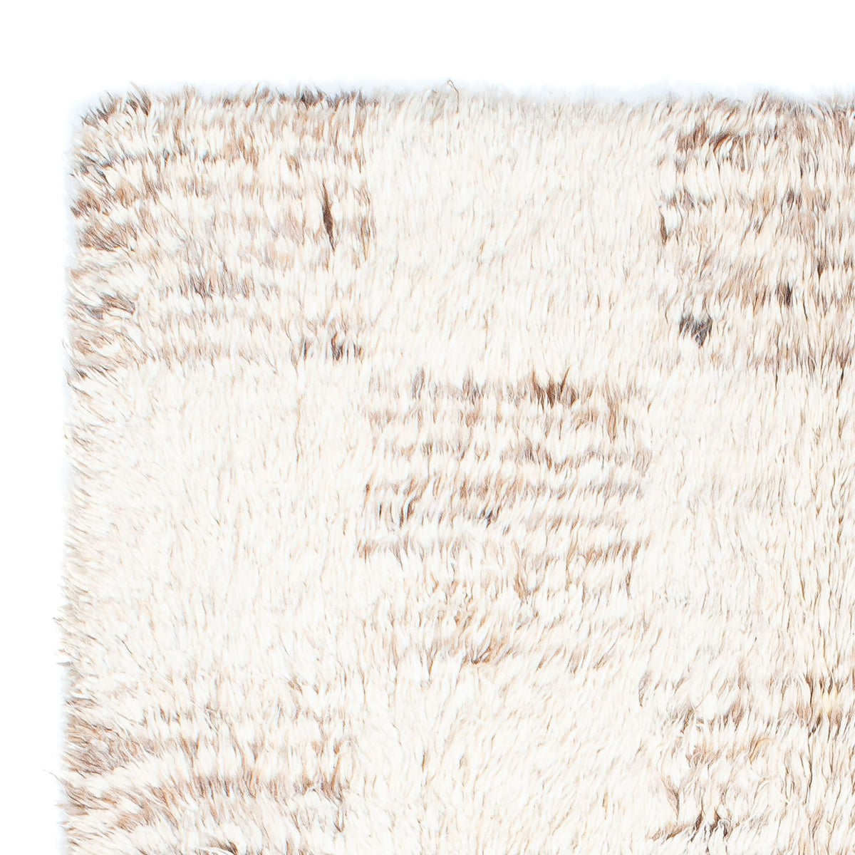 Tapis à poils longs - 243 x 172 cm - beige