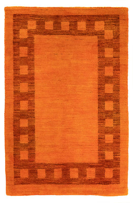 Tapis Gabbeh - Indus - 123 x 79 cm - orange