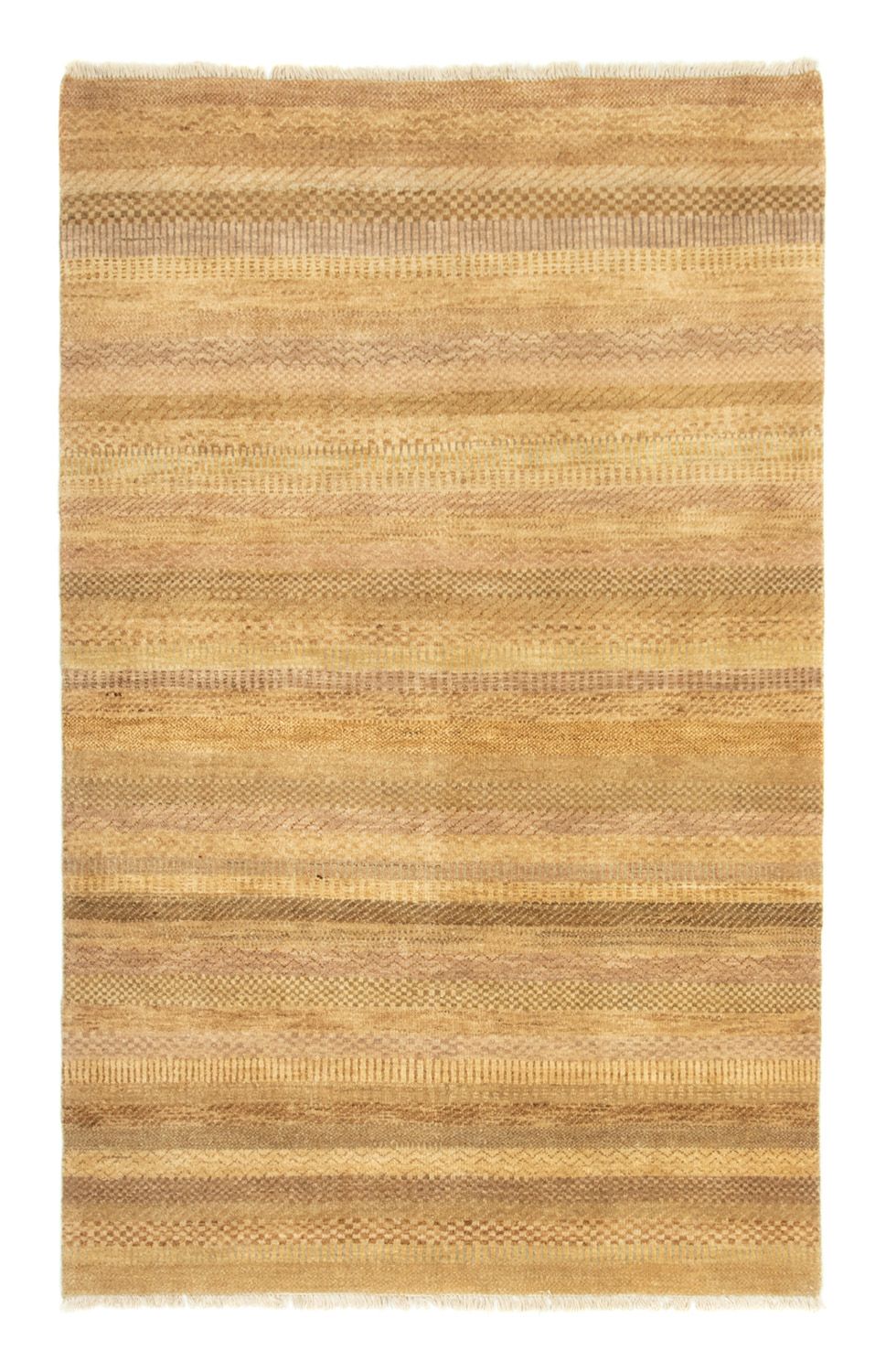 Tapis Gabbeh - Indus - 192 x 124 cm - marron clair