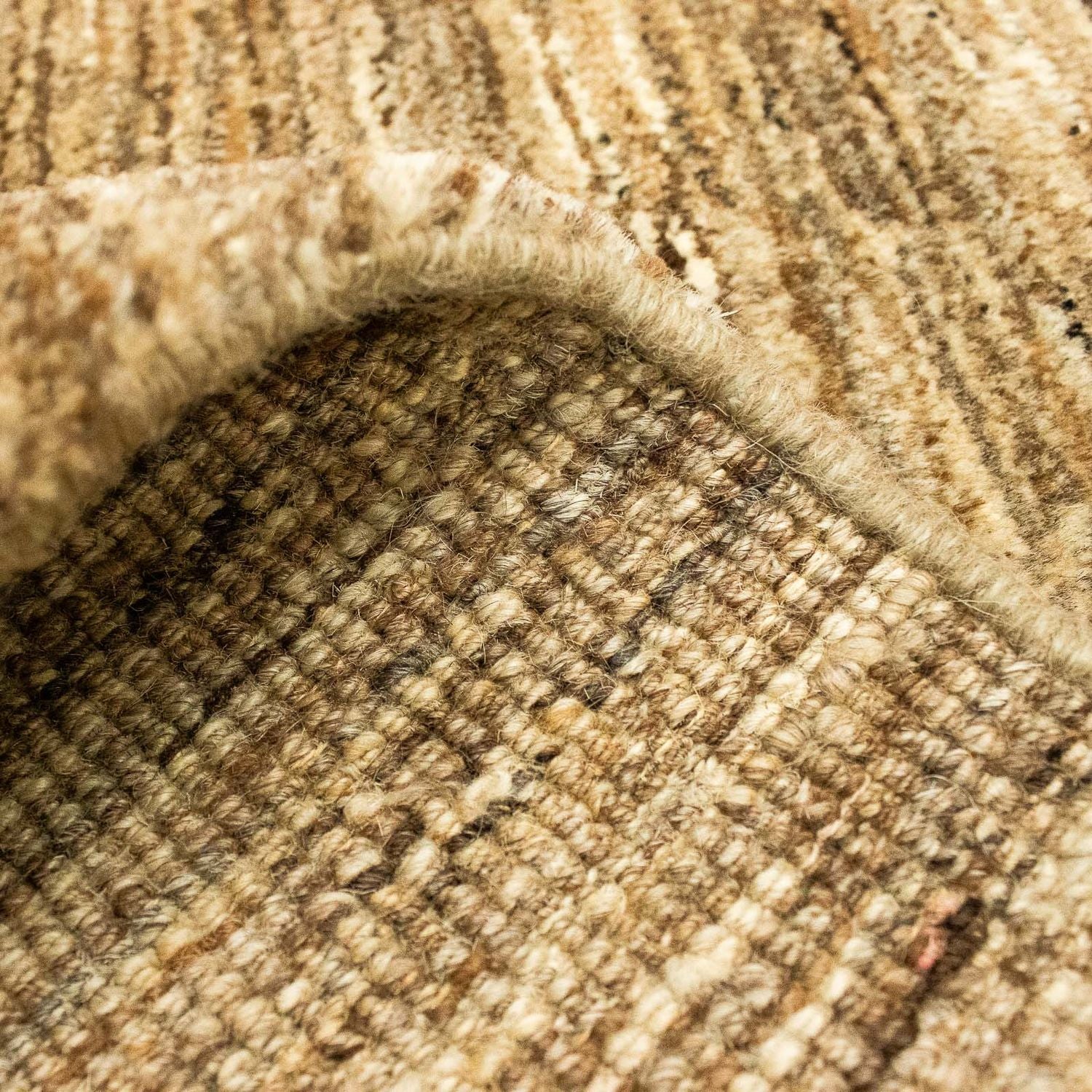 Tapis Gabbeh - Indus - 147 x 97 cm - beige foncé
