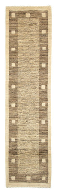 Tapis de couloir Tapis Gabbeh - Indus - 300 x 74 cm - gris