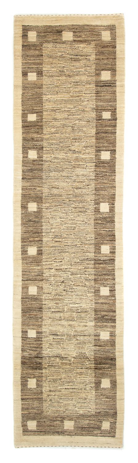 Tapis de couloir Tapis Gabbeh - Indus - 300 x 74 cm - gris