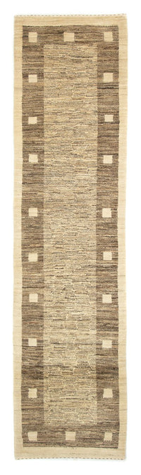 Tapis de couloir Tapis Gabbeh - Indus - 300 x 74 cm - gris