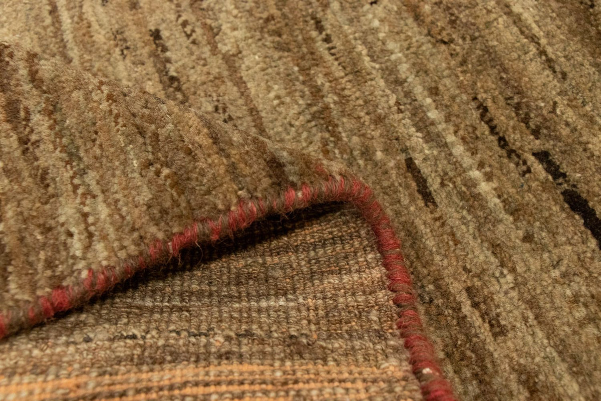 Tapis Gabbeh - Indus - 113 x 78 cm - marron foncé