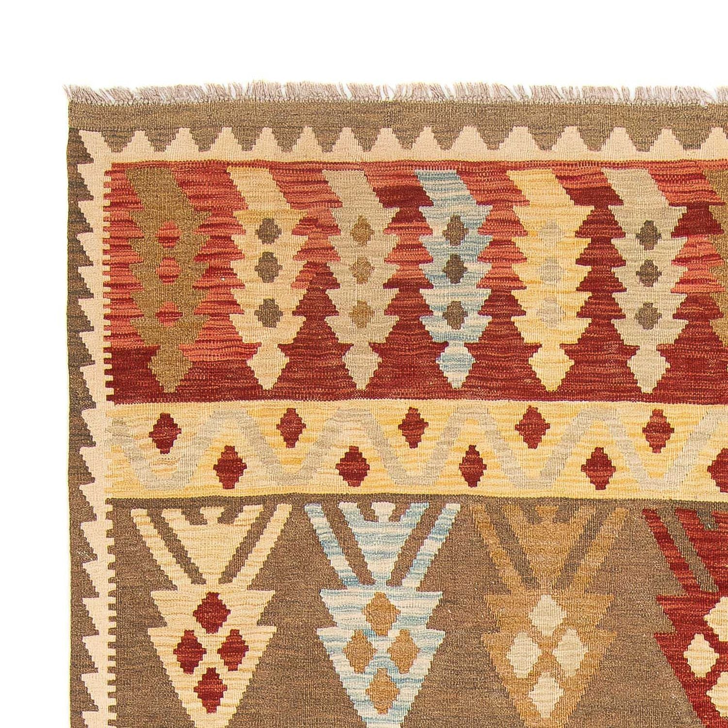 Tapis Kelim - Splash - 294 x 199 cm - multicolore