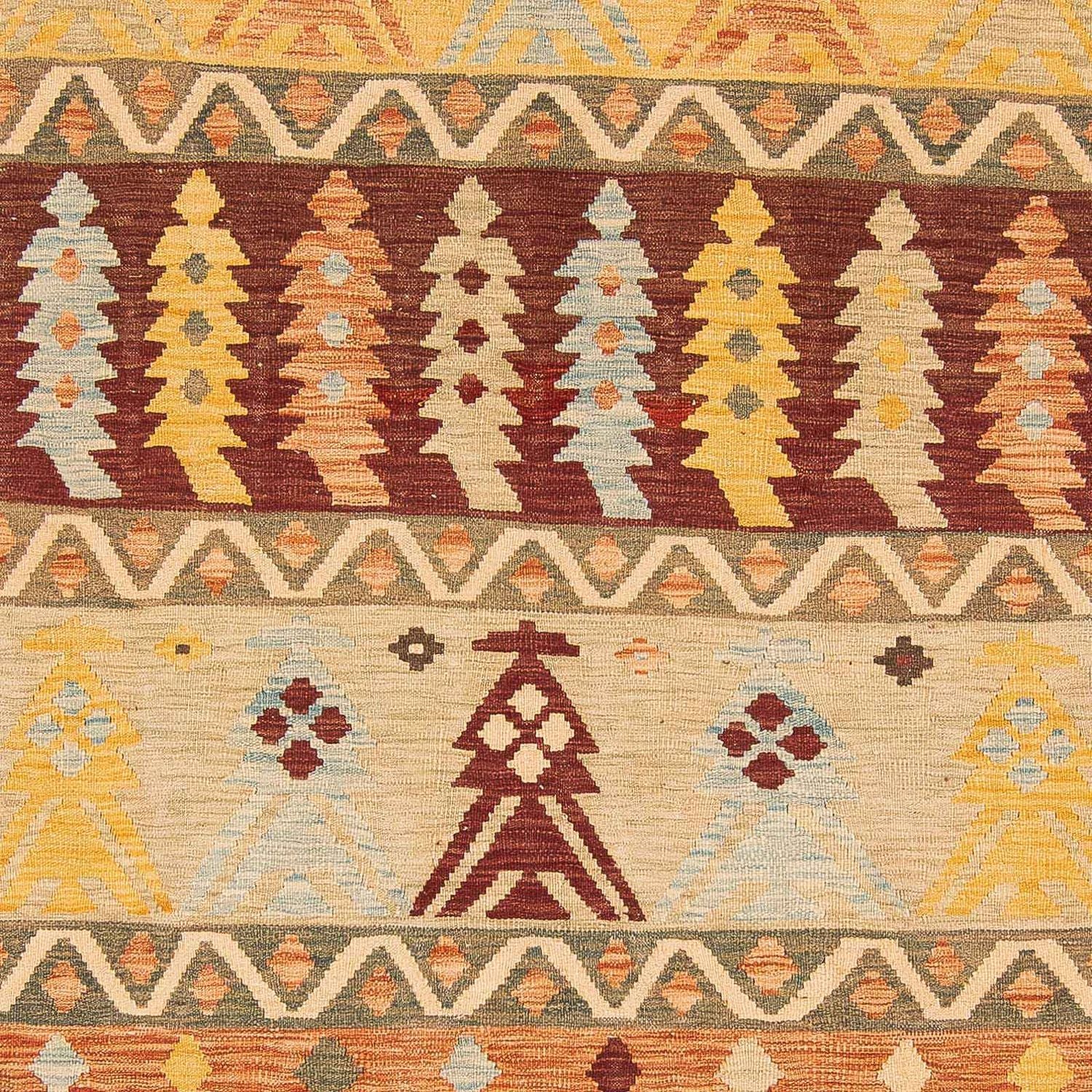 Tapis Kelim - Splash - 294 x 203 cm - multicolore