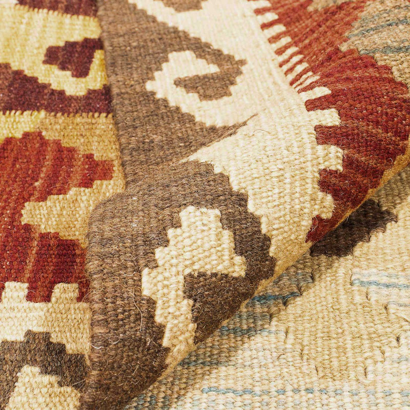 Tapis Kelim - Splash - 296 x 197 cm - multicolore