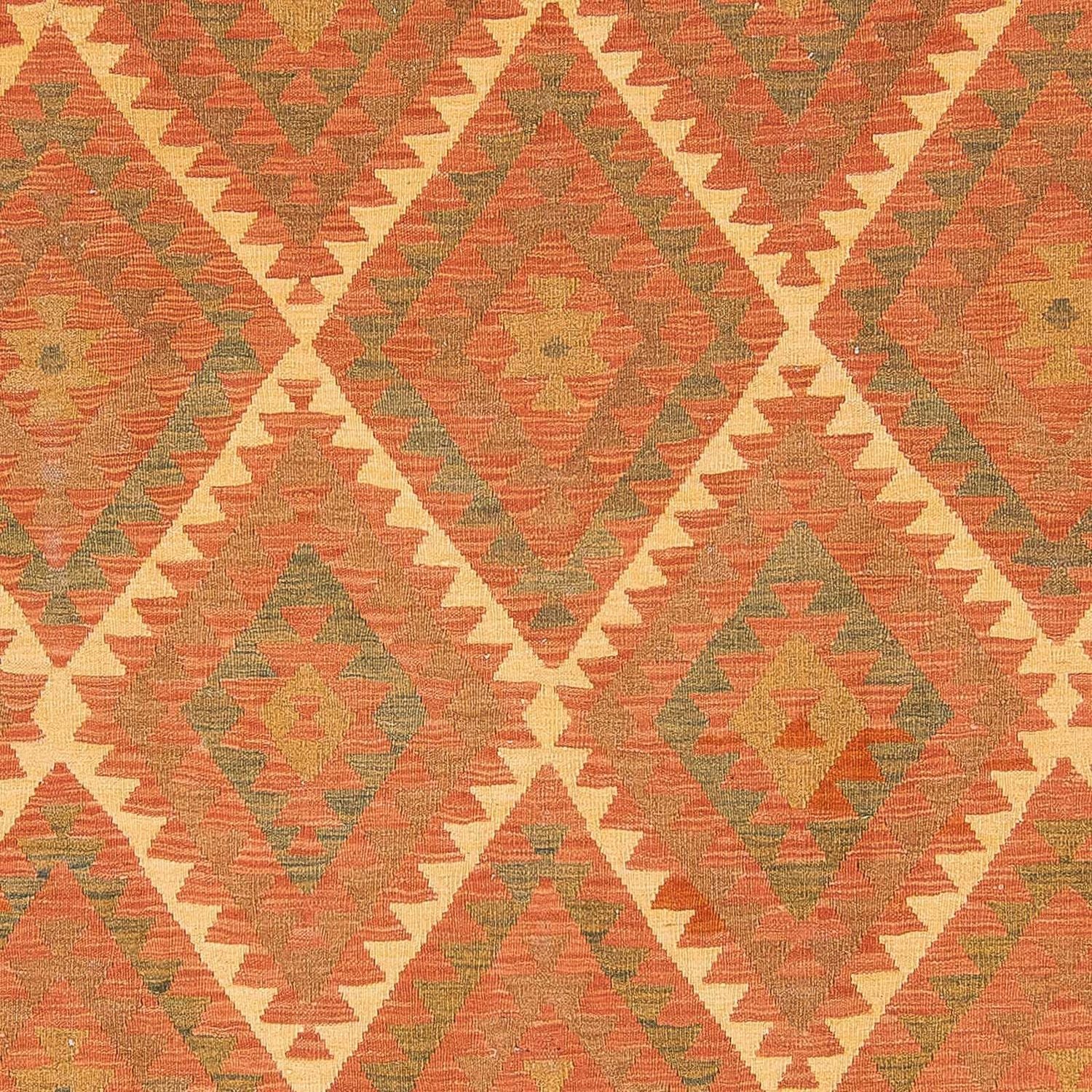 Tapis Kelim - Splash - 294 x 207 cm - marron