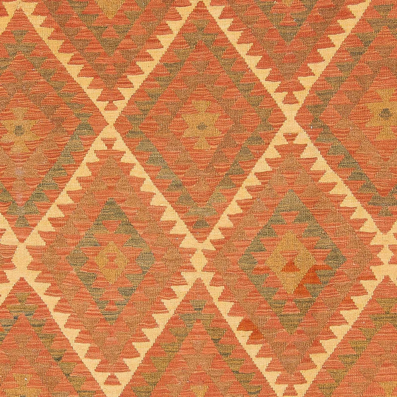 Tapis Kelim - Splash - 294 x 207 cm - marron