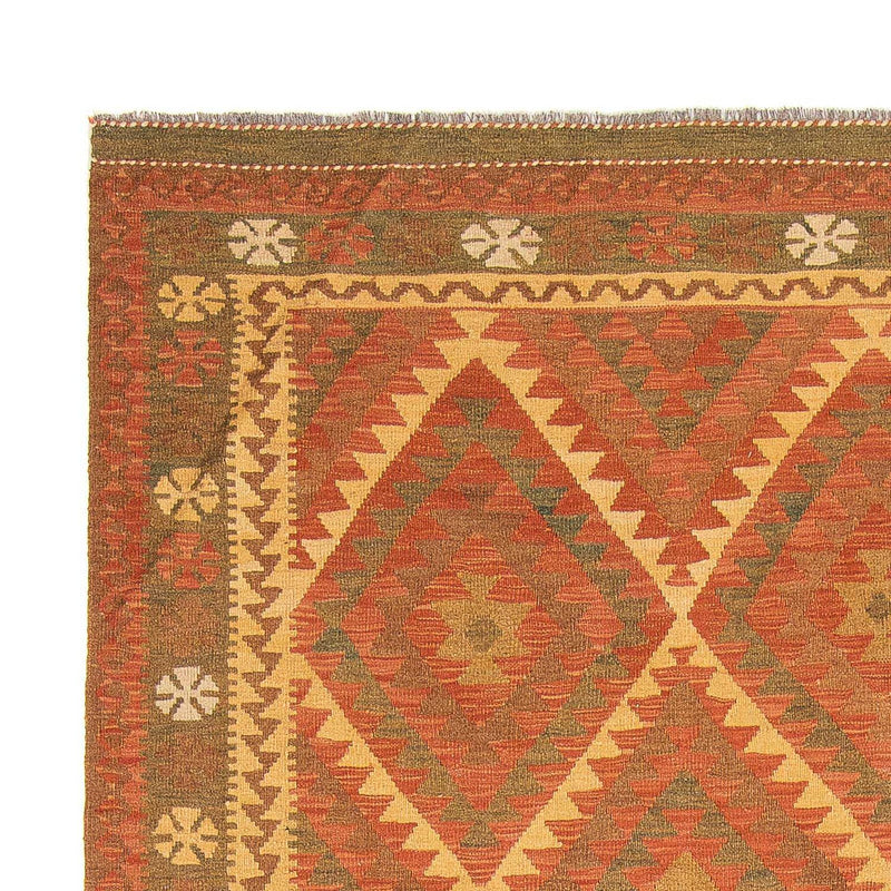 Tapis Kelim - Splash - 294 x 207 cm - marron