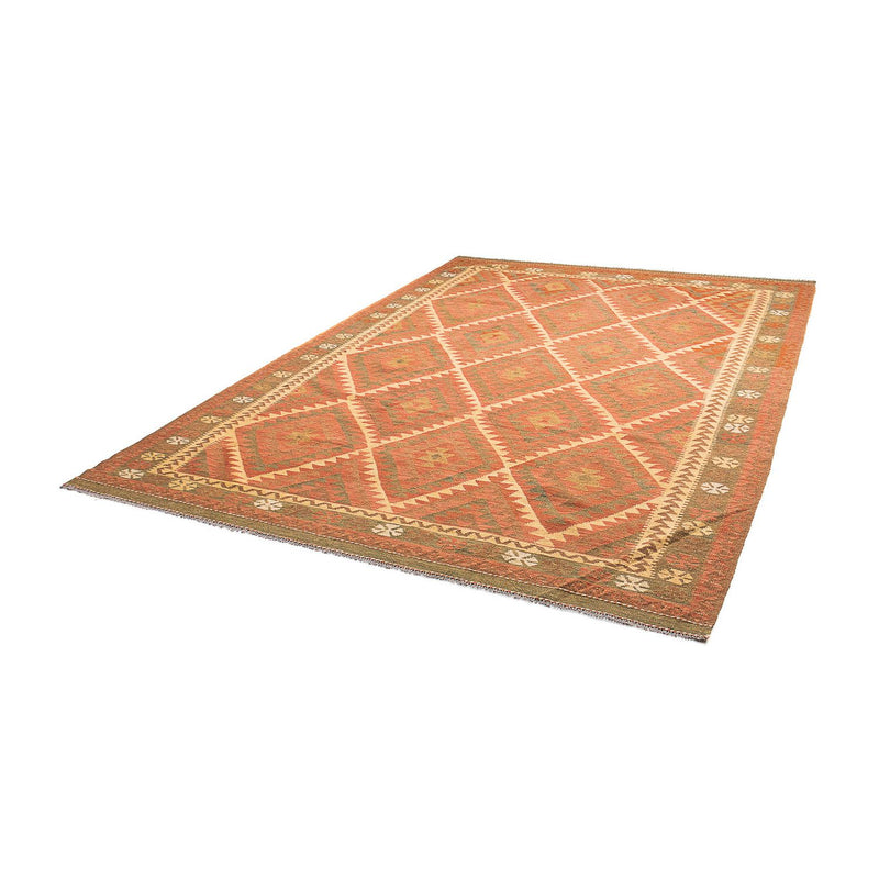 Tapis Kelim - Splash - 294 x 207 cm - marron