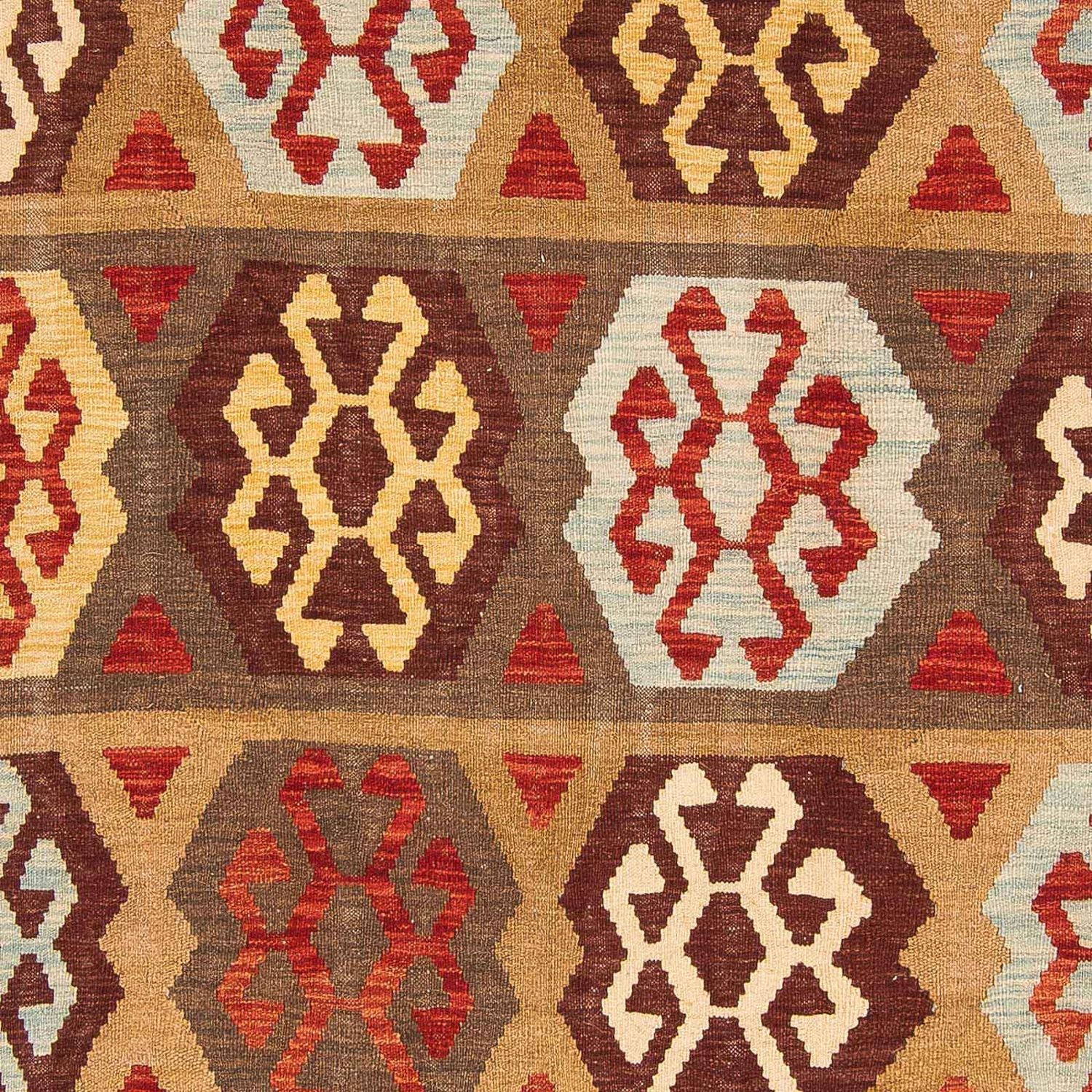 Tapis Kelim - Splash - 298 x 199 cm - multicolore