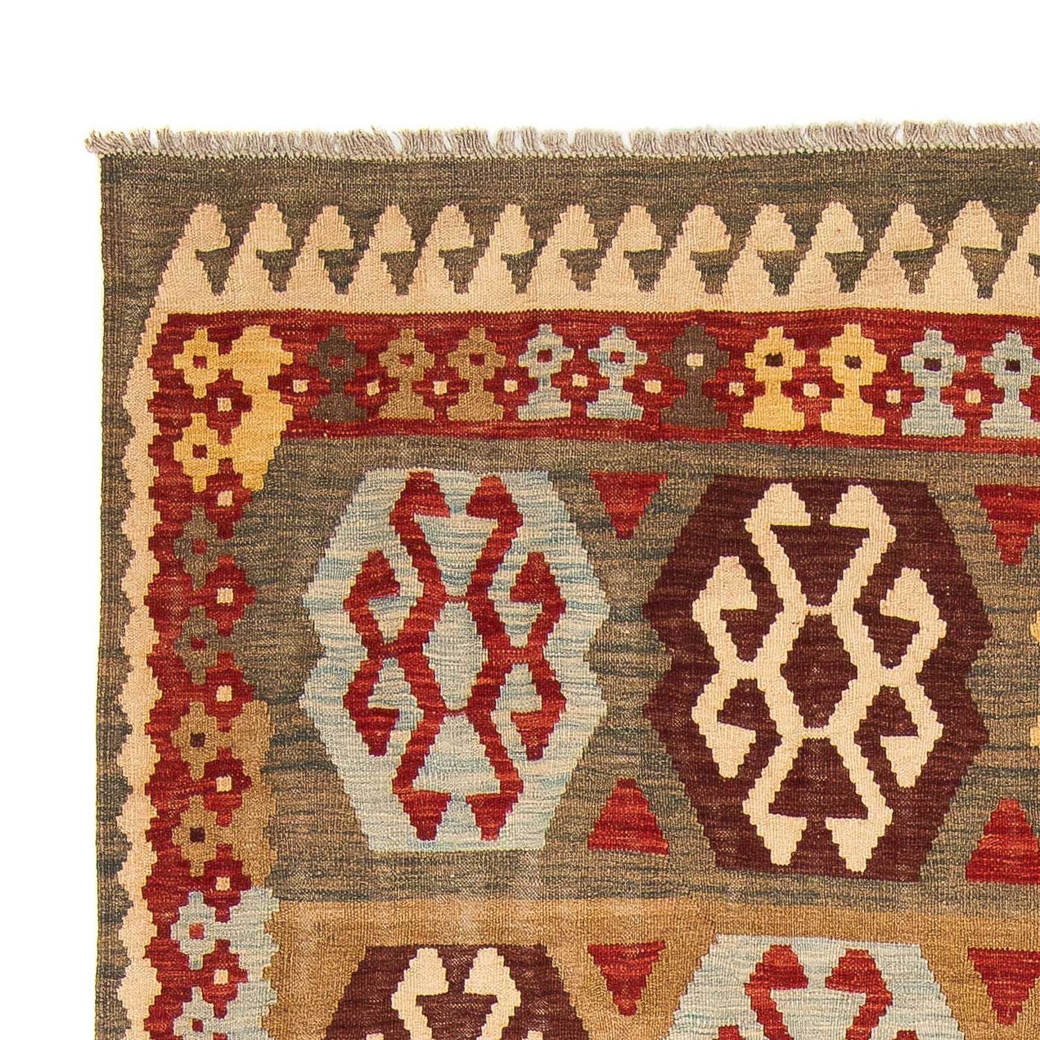 Tapis Kelim - Splash - 298 x 199 cm - multicolore