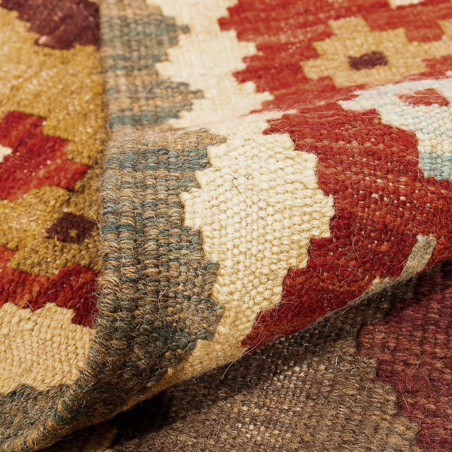 Tapis Kelim - Splash - 298 x 199 cm - multicolore