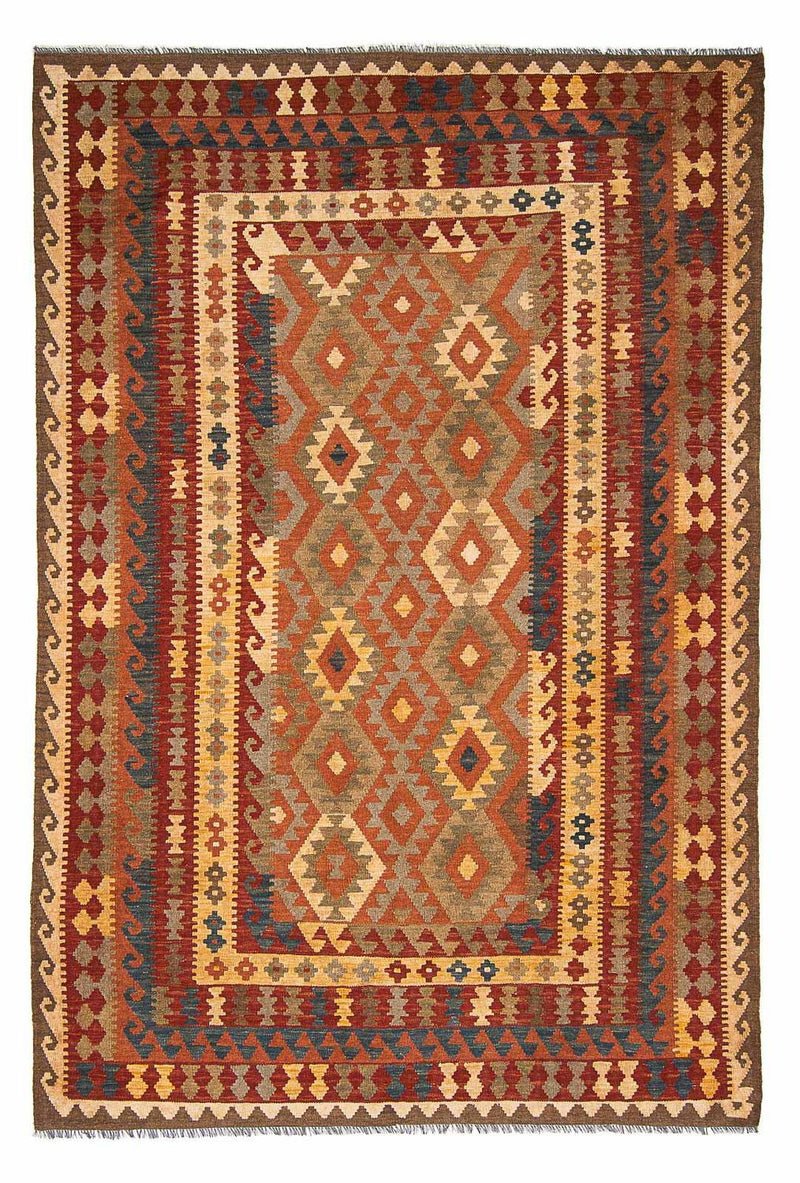 Tapis Kelim - Splash - 289 x 200 cm - multicolore