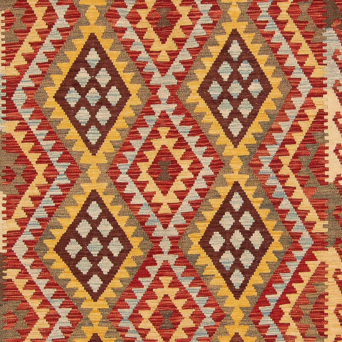 Tapis Kelim - Splash - 289 x 208 cm - multicolore