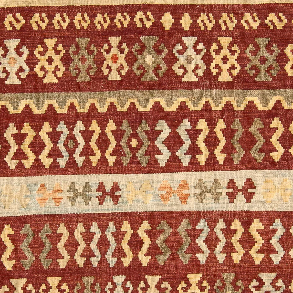 Tapis Kelim - Splash - 289 x 189 cm - multicolore