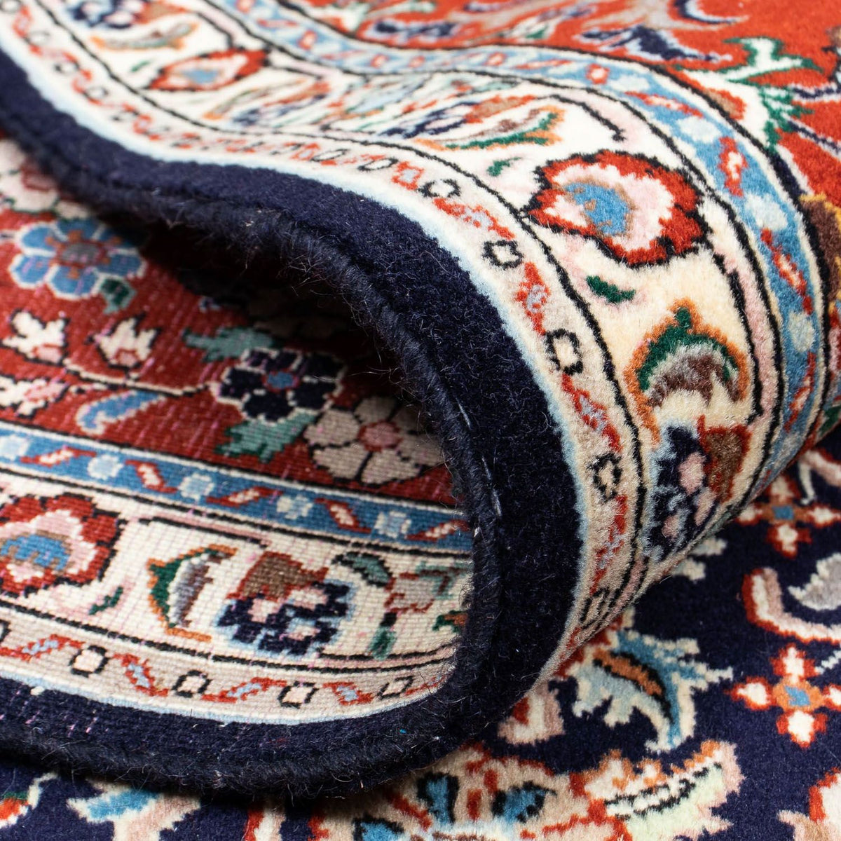 Tapis persan - Classique - 209 x 178 cm - bleu foncé