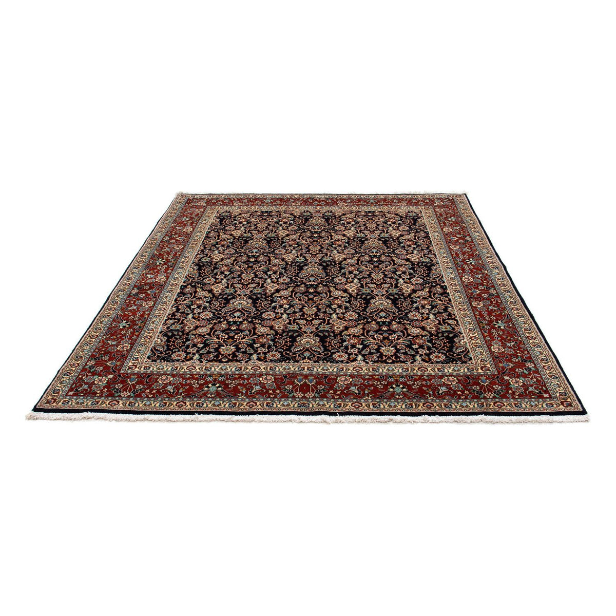 Tapis persan - Classique - 209 x 178 cm - bleu foncé