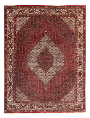 Tapis persan - Bidjar - 397 x 296 cm - rouge foncé