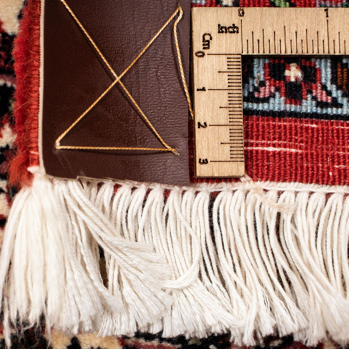 Tapis persan - Bidjar - 397 x 296 cm - rouge foncé