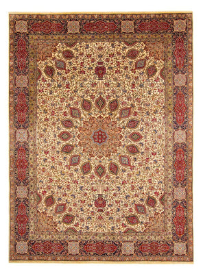 Tapis persan - Tabriz - Royal - 393 x 290 cm - marron clair