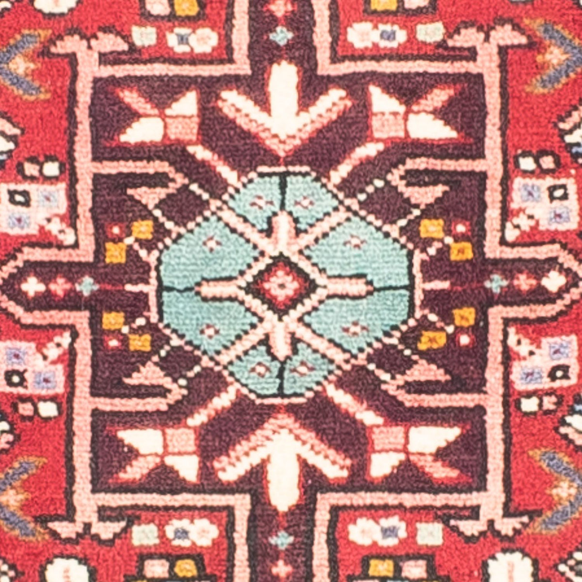 Tapis de couloir Tapis persan - Nomadic - 390 x 77 cm - rouge