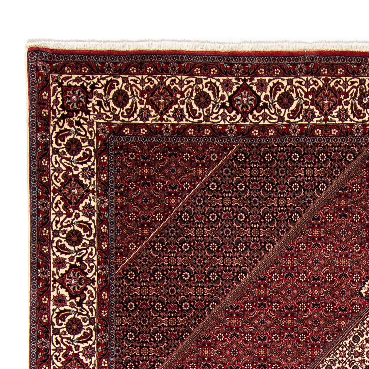 Tapis persan - Bidjar - 351 x 254 cm - rouge clair