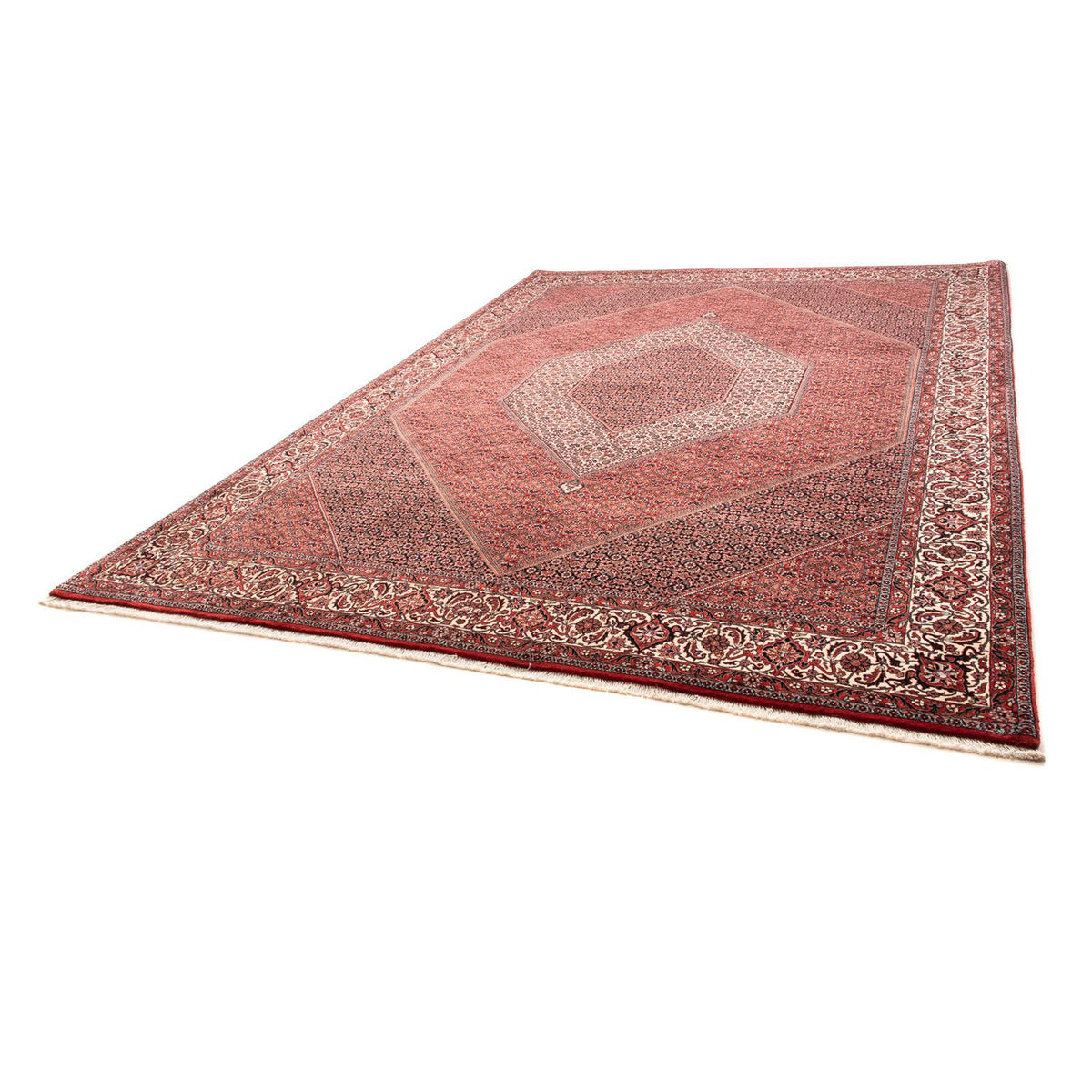 Tapis persan - Bidjar - 351 x 254 cm - rouge clair