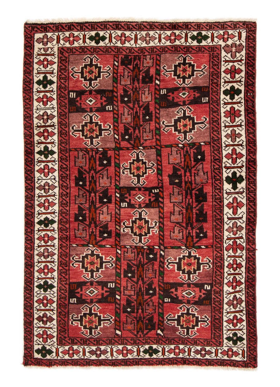Tapis Belutsch - 185 x 114 cm - rouge