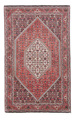Tapis persan - Bidjar - 151 x 86 cm - rouge clair