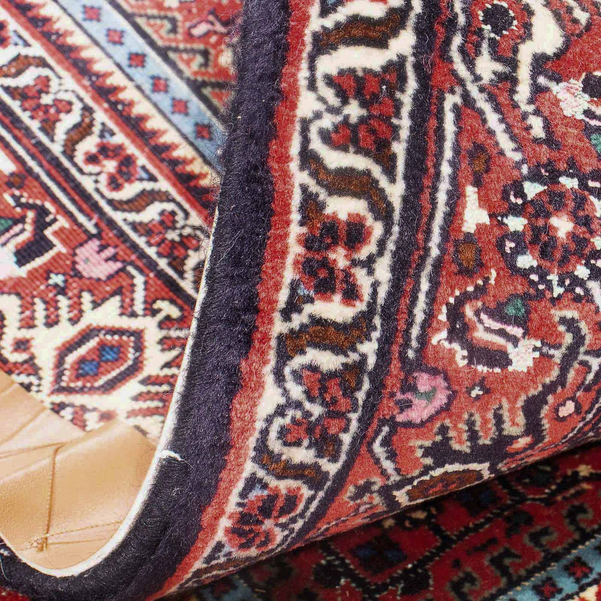 Tapis persan - Bidjar - 151 x 86 cm - rouge clair