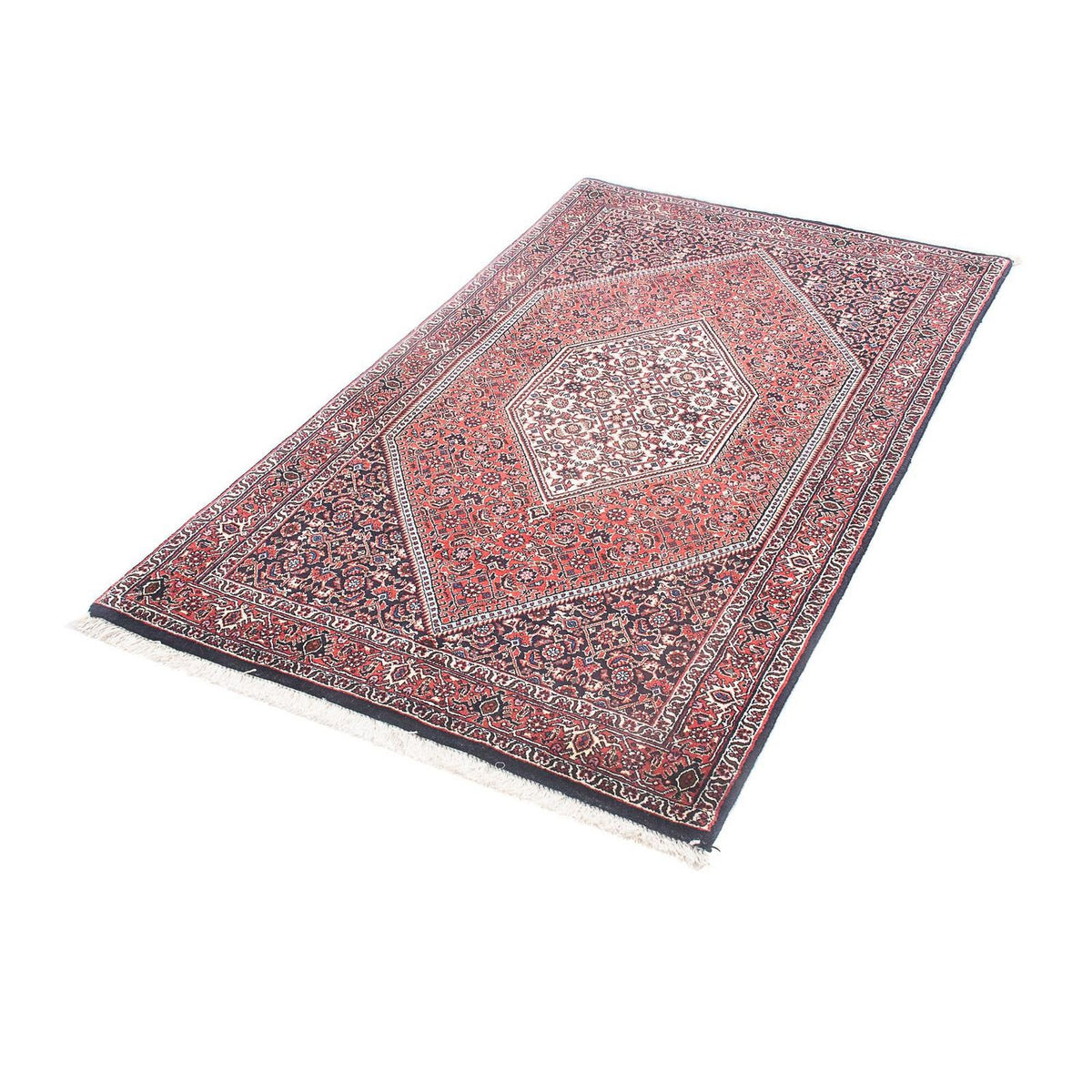 Tapis persan - Bidjar - 151 x 86 cm - rouge clair
