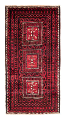 Tapis de couloir Tapis Belutsch - 220 x 114 cm - rouge