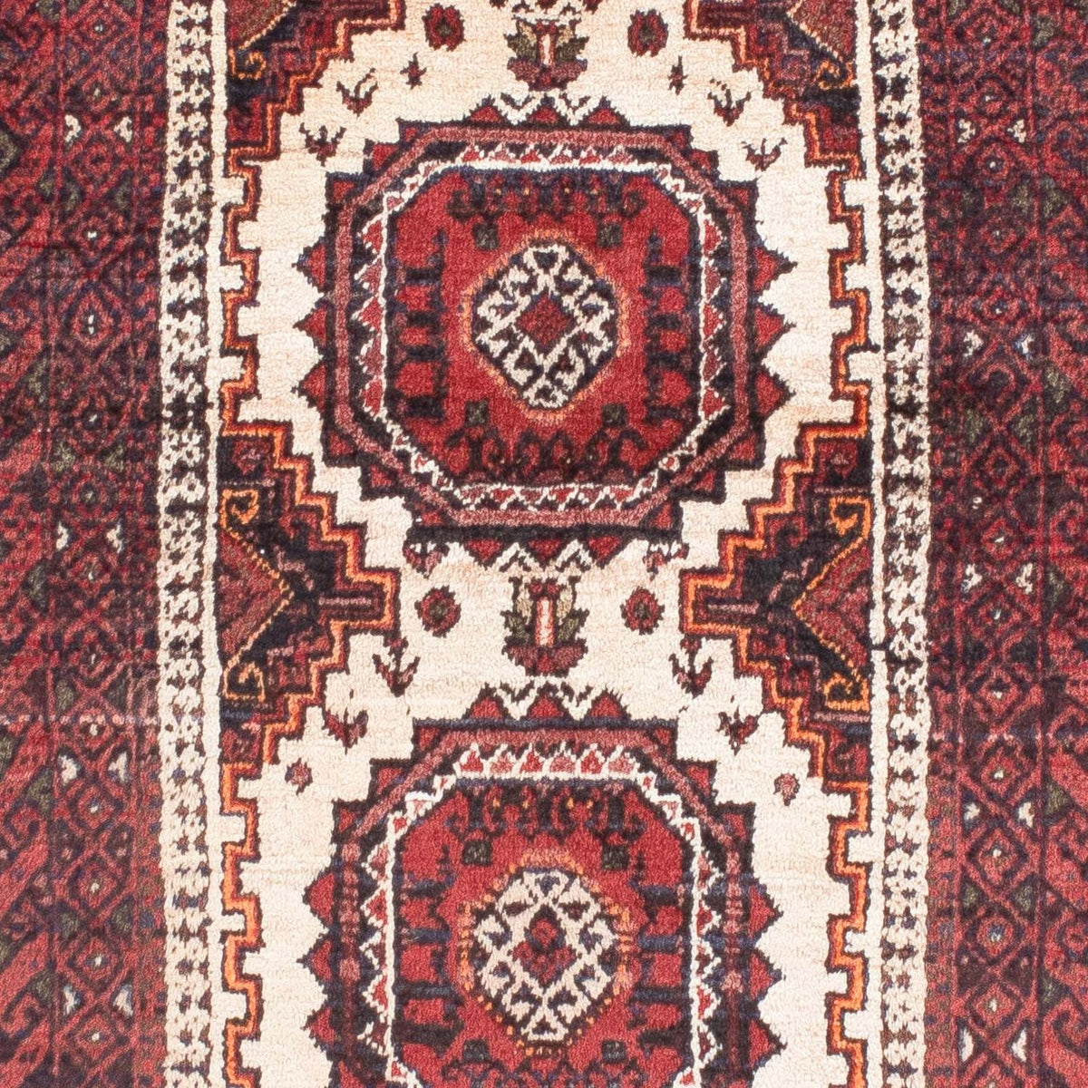 Tapis Belutsch - 144 x 92 cm - rouge foncé